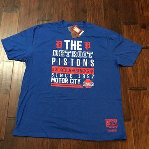Detroit Pistons Mitchell & Ness Shirt L